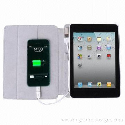 10,000mAh Power Bank with Leather Cover Case for iPad Mini
